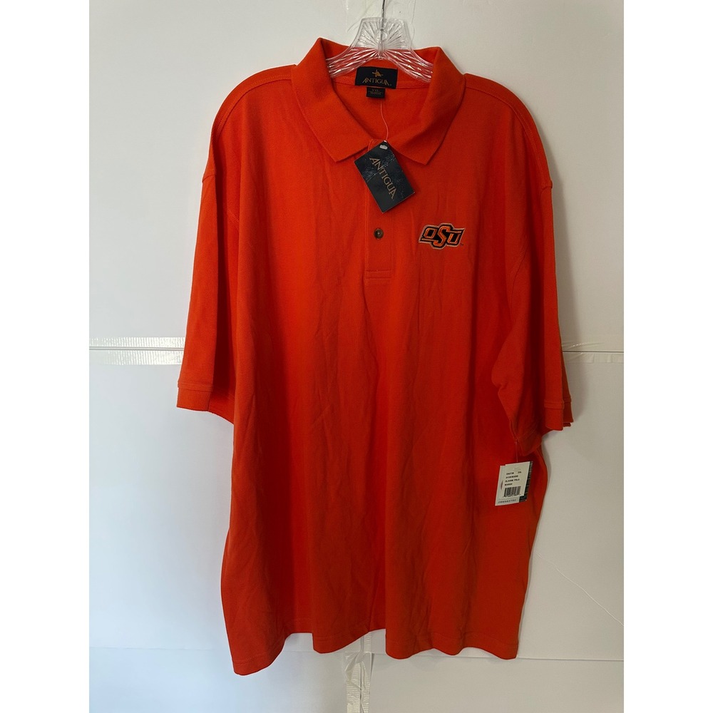 Antigua OSU Polo Shirt NCAA Oklahoma State University Mens Classic Fit XXL